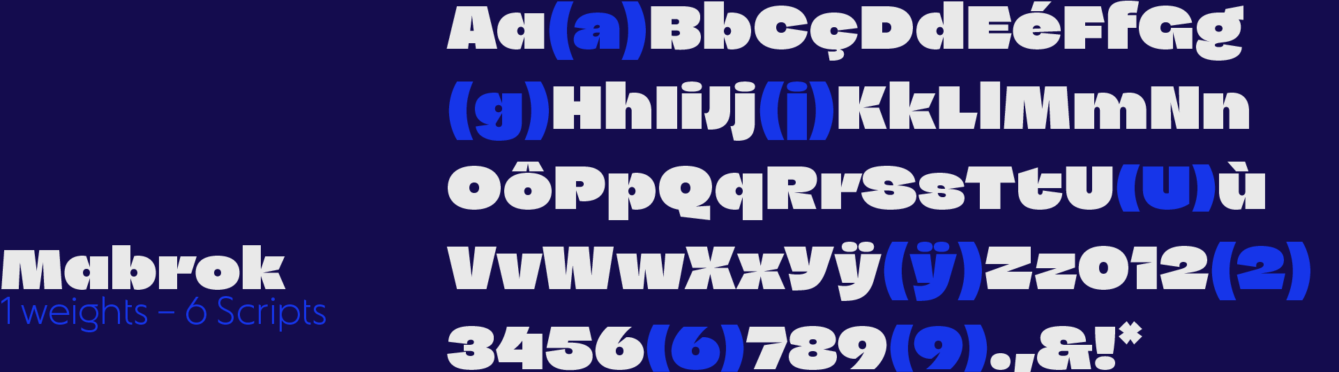 type design project named Mabrok