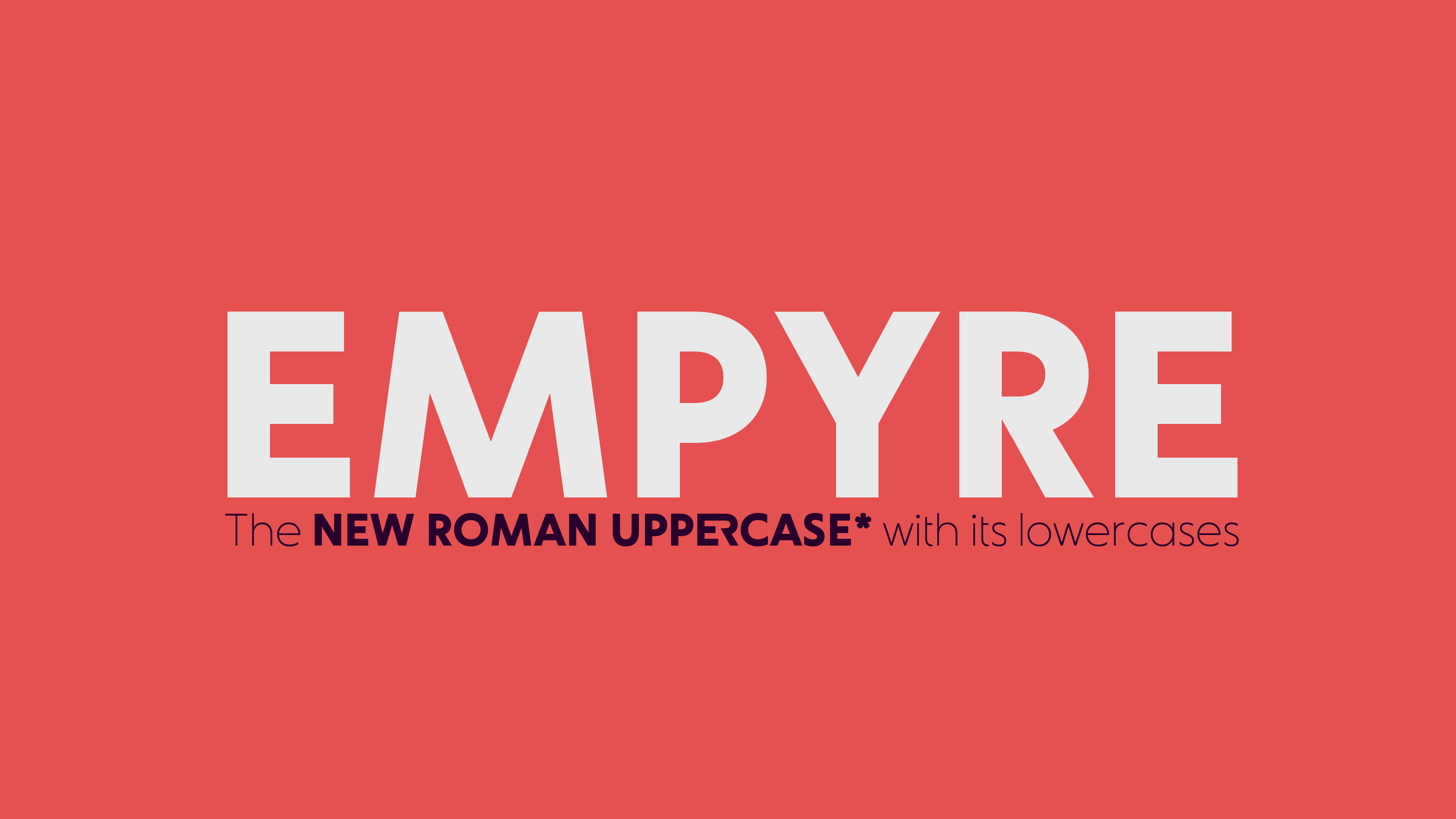 type design project named Empyre