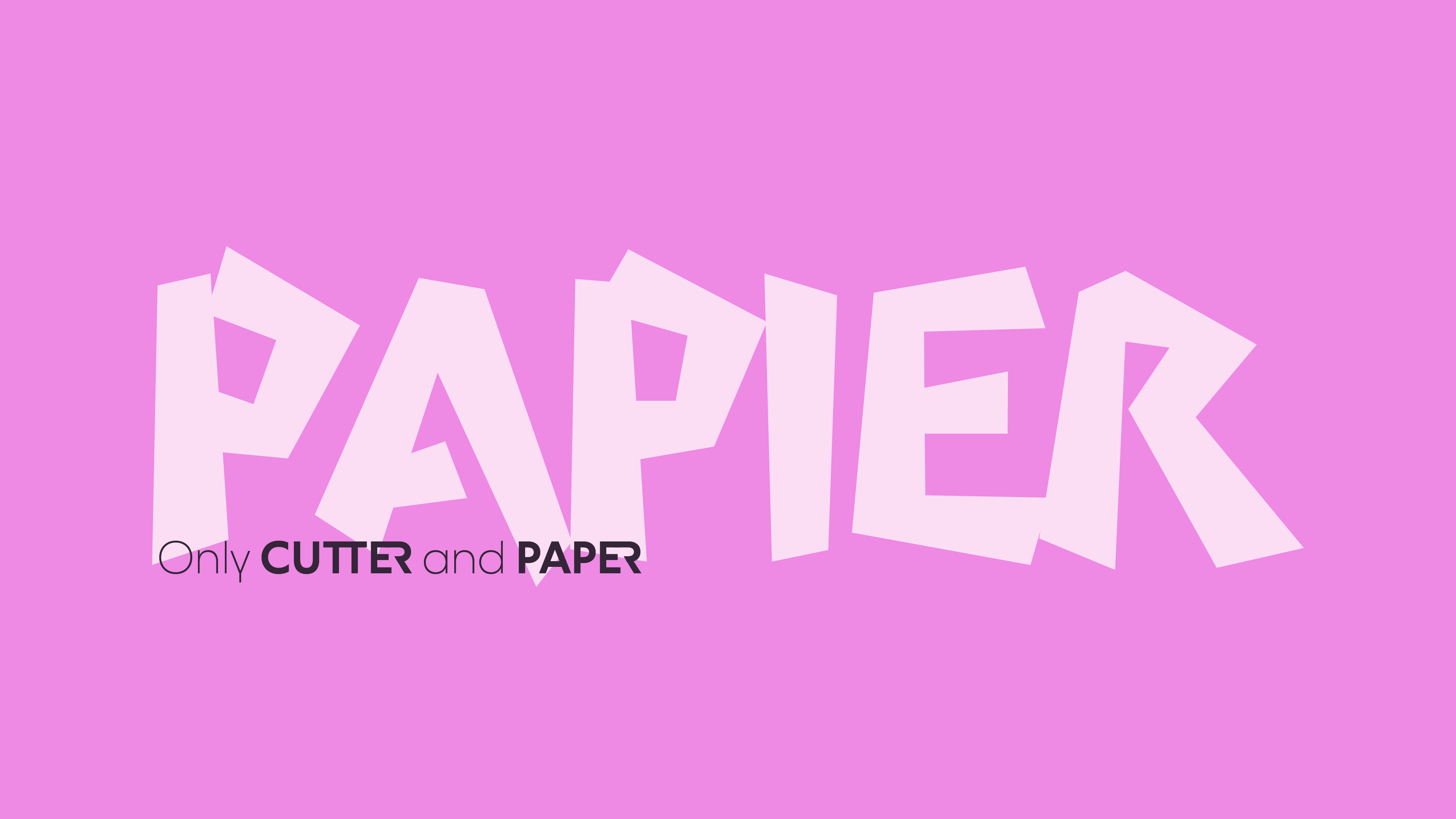 type design project named Papier
