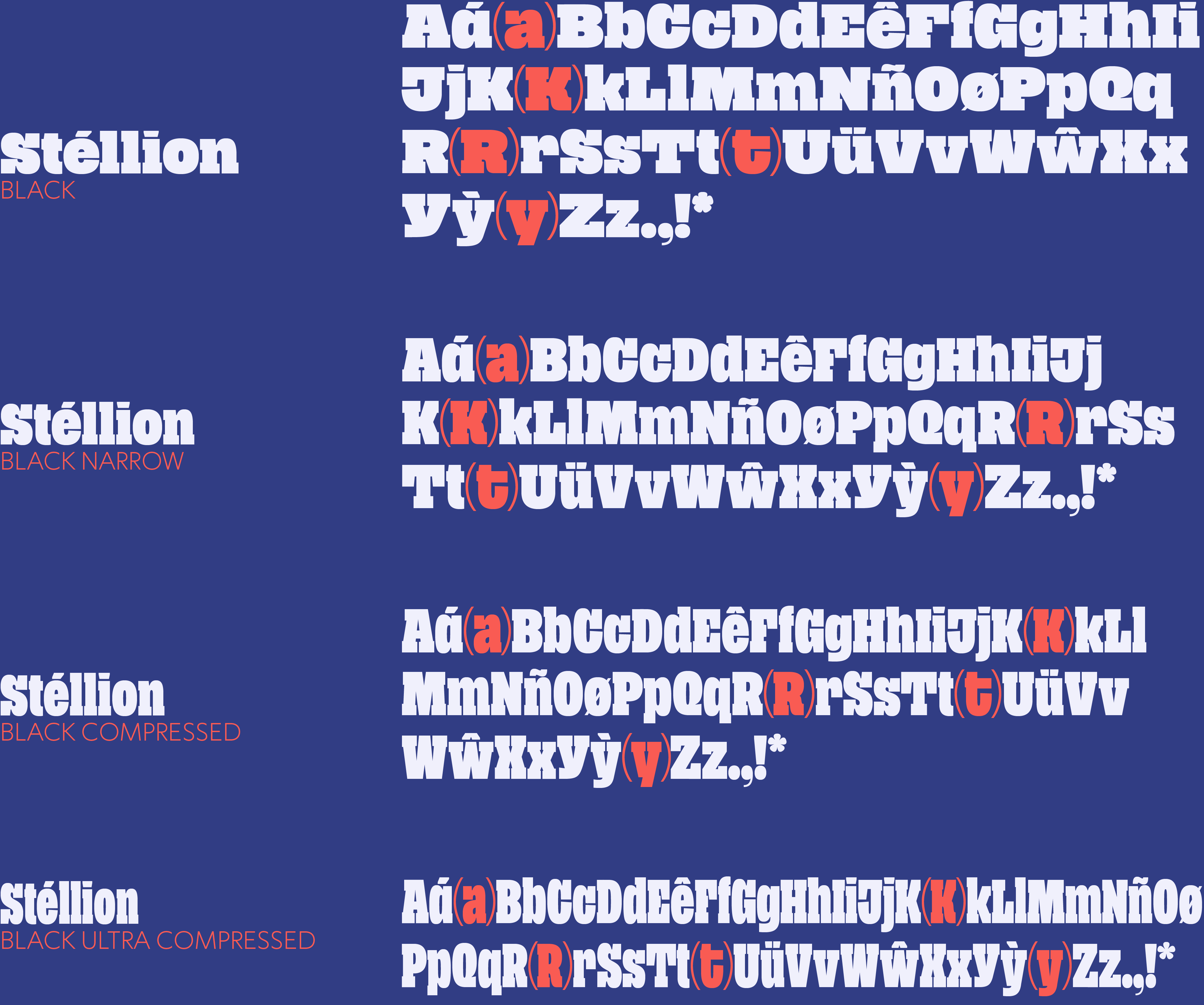 type design project named Stellion