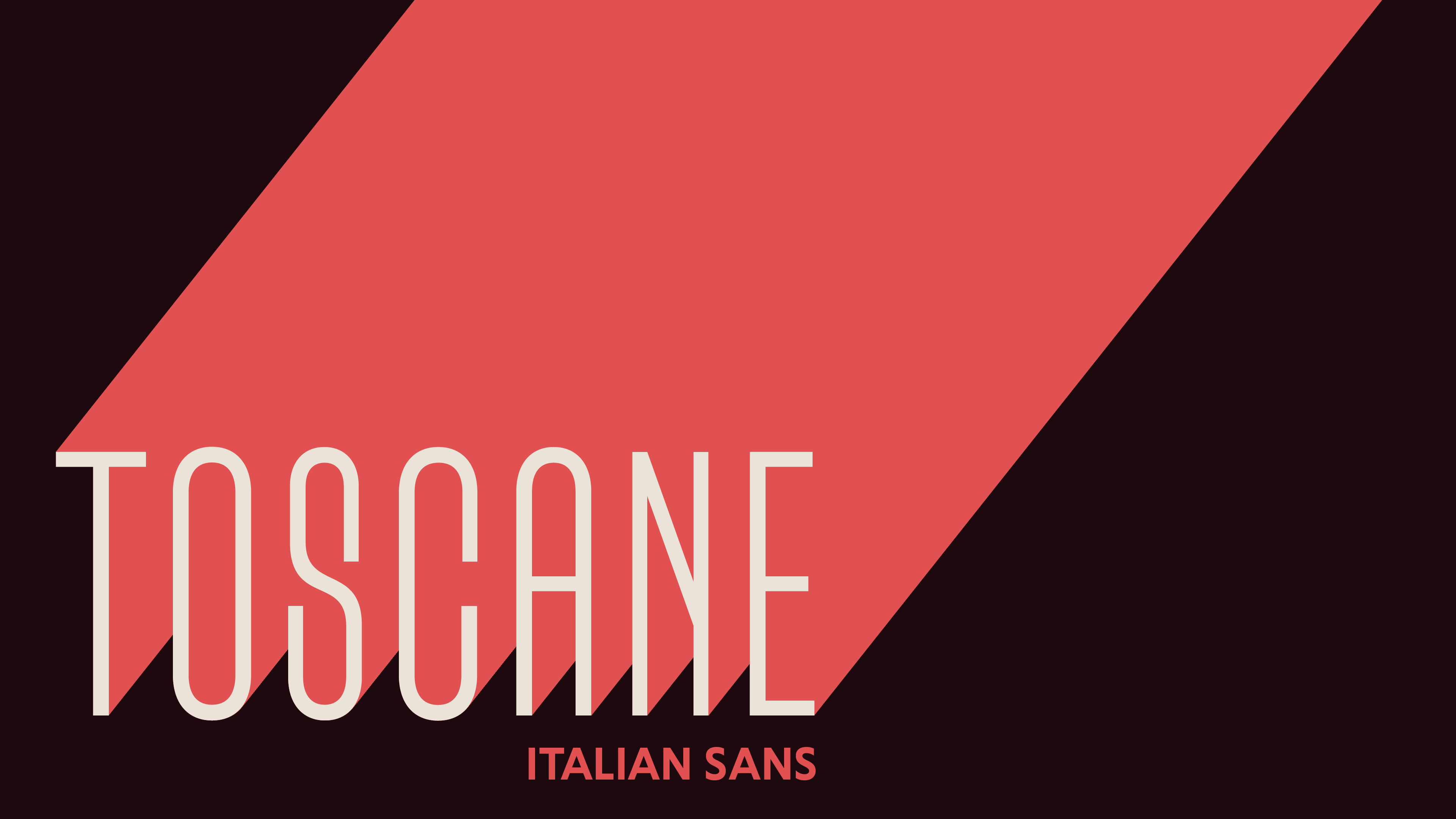 type design project named Toscane