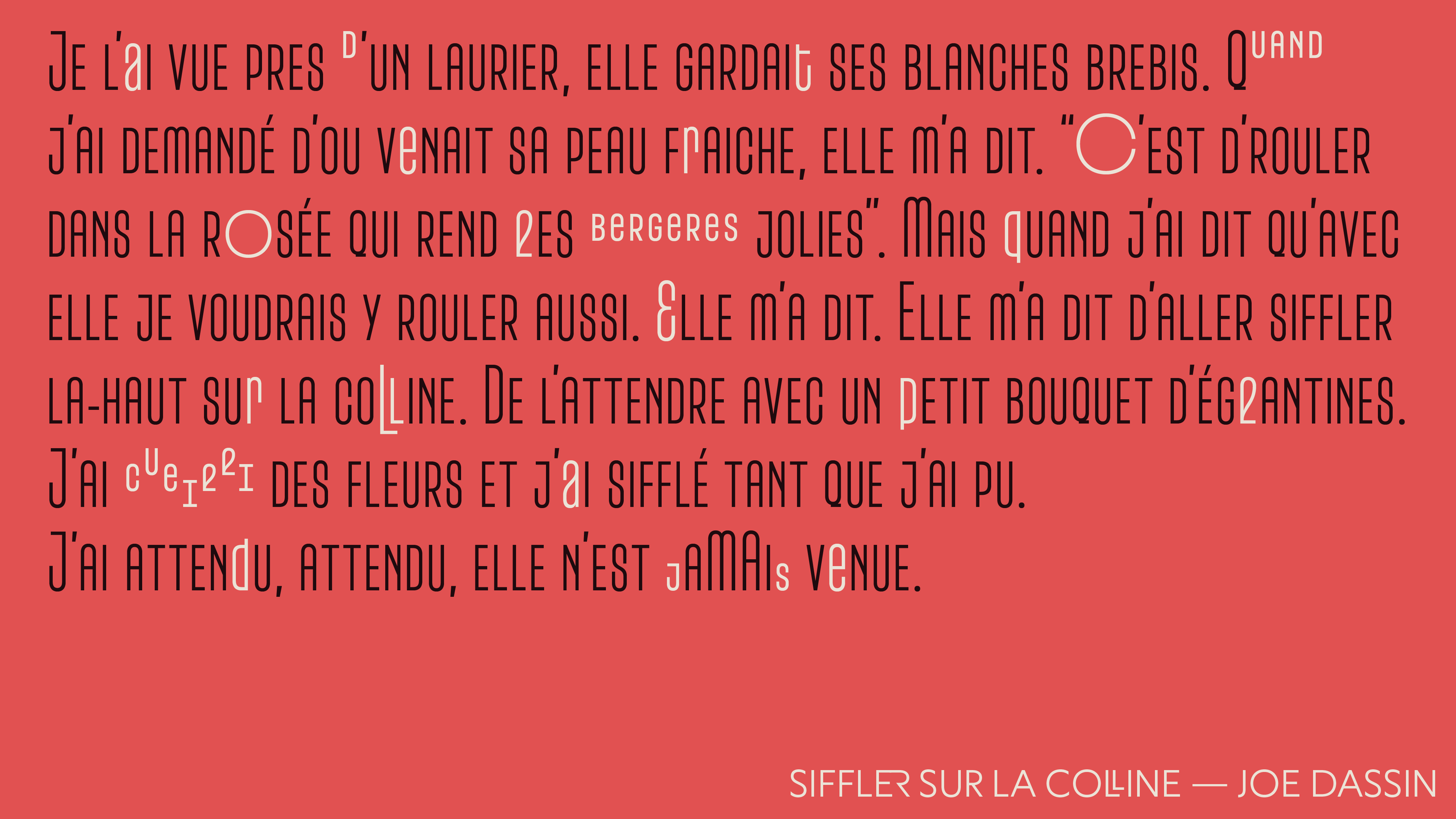 type design project named Toscane